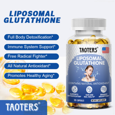 Liposomal Glutathione Pure Reduced L-Glutathione Anti Aging Skin Whitening Detox