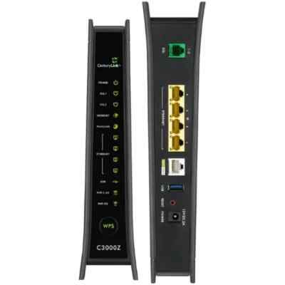 Cz Series Router ZyXEL C3000Z [CenturyLink DSL Modem, N/AC Wi-Fi Router, w/ RJ11, RJ45 ...