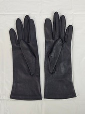 Vintage Van Raalte Women's Size 6 1/2 Black Nylon Gloves Made In USA