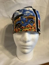 Men/Women Surgical Scrub Cap. Skull Cap. Motorcycle Themed