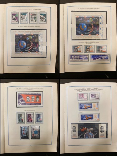 Vintage Soviet Postage Stamp Album SPACE COSMOS USED STAMPS USSR - Picture 7 of 24