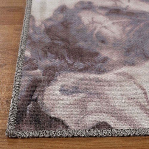 Yuma Abstract Marble Polyester Washable Indoor Area Rug or Runner Rug - Picture 10 of 24