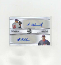 2010 Bowman Platinum Prospect Dual Auto Refractor Sean Gilmartin/Kyle Winkler/99