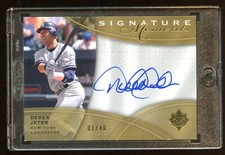 2009 ULTIMATE COLLECTION DEREK JETER AUTO #D 01/40 SIGNATURE MOMENTS HOF BEAUTY 