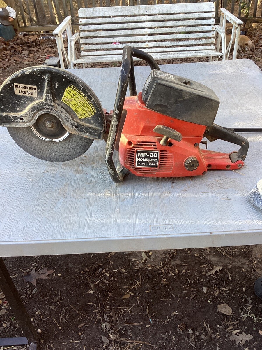 Homelite MP-38 Saw Rare Vintage Runs On Carburetor Cleaner