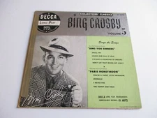 BING CROSBY Collectors Classics Vol 5 Vinyl 10" Small Fry/ I Have Eyes DL6012 VG
