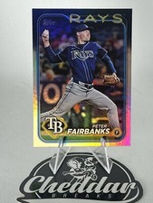 2024 Topps Update Peter Fairbanks Rainbow Foil Tampa Bay Rays