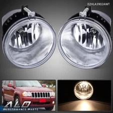 Fog Lights W/Bulbs Fit For 05-2010 Jeep Grand Cherokee Commander Durango Dakota