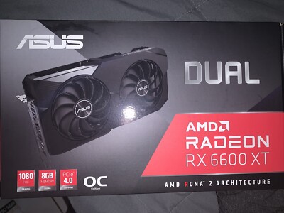 ASUS AMD Dual Radeon RX 6600 XT OC 8GB GDDR6 Graphics Card |SHIPS FREE+FAST 