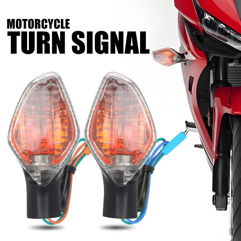 Lente transparente 2x luzes de seta para 2013-2018 Honda CB400F CB400X CB500F CB500X - Imagem 2 de 4