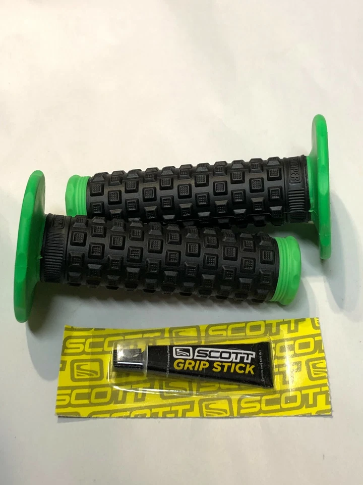  7/8 inch PILLOW TOP HANDLE BAR MX GRIP SET ROKON ZONGSHEN Green - Image 3 of 4