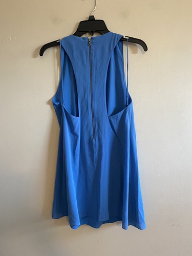 Alice+Olivia Blue Silk sleeveless top Size S/P - Picture 3 of 6