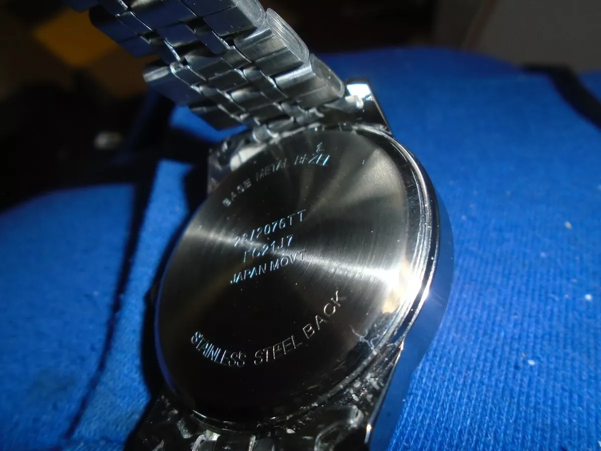 Stainless steel back japan movement sales