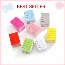 Nicunom 2000 PCS Price Tags, 1.97" x 1.38" Clothing Tag, Multi-Colors Merchandis