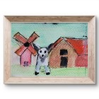 Farm Dog Abstract Expressionist Original Painting ACEO. — photo 5