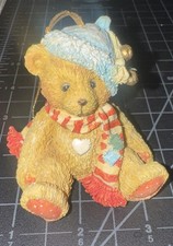 1992 Enesco Cherished Teddies Priscilla Hillman 951226 Bear with Stocking Cap