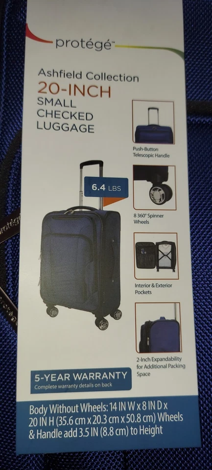 Equipaje facturado pequeño de 20 pulgadas Protege Ashfield Collection Foto 3 de 3