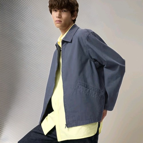 Uniqlo JW Anderson Zip-Up Blouson Jacket | Blue M