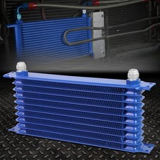 10-row 10an Powder-coated Aluminum Enginetransmission Racing Oil Cooler Blue