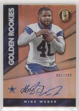 2019 Panini Gold Standard Golden Rookies 81/199 Mike Weber #GRA-MW Auto pm5