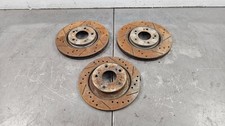 2003 Honda S2000 AP1 Drilled / Slotted Brake Rotor Partial Set #1411 E6