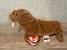 Ty Beanie Baby PAUL the Brown Walrus 7 Inch NEW MWMTs Stuffed Animal Plush Toy