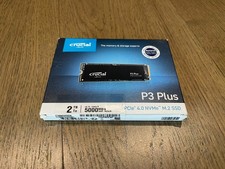 Image of Crucial P3 Plus 2TB M.2 NVMe PCIe Gen4 Internal SSD PC/Laoptop/PS5 - Open Box