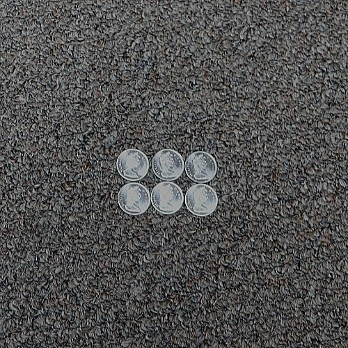 1965 Canada Silver Dimes Queen Elizabeth II Uncirculated Set Of 6- 80% Silver