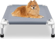 Elevated Dog Bed for Small Dogs, Dog Cooling Mat Cot, Raised Dog Bed