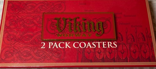 2 - VIKING NORWAY Metal Coasters BRAND NEW IN BOX - Picture 5 of 6