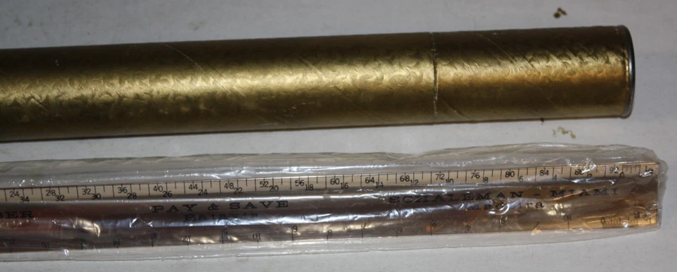 NOS Vintage Triangle Architect Drawing Scale Ruler Advertising USA Metal - Image 4 of 4