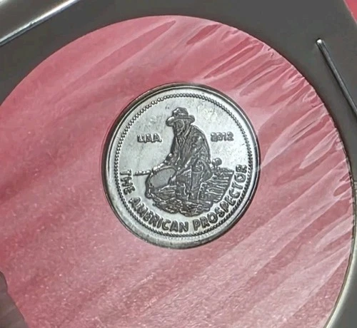 2012 The American Prospector - 1 Gram .999 Fine Silver Mini Proof Round Coin Bar