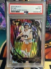 2024 Panini Select - Club Level Bo Nix #221 Black & Red Shock Prizm (RC) PSA 8