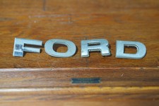 Ford Hood Nose Grill Letter Emblems Vintage Chrome Script Ornament Oem