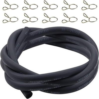 5.5mm Fuel Line (ID 5.5mm * OD 10mm) 1/5 Inch Gas Tube Fuel Hose 5 Feet with 