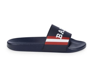 Bally Simon 6234035 Men's Ink Logo Rubber Sandals MSRP $195