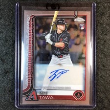 2025 Topps Chrome Update MLB TIM TAWA Chrome Update Rookie Auto Base #AC-TT (B)