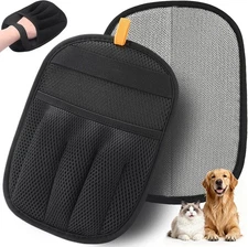 AUBELL Pet Hair Removal Glove for Dogs & Cats,2025 Upgrade Five-Finger Black 