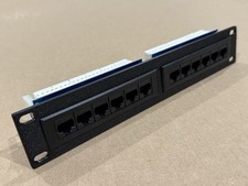 Intellinet 12-port Cat5e T568A/T568B Punch-down 8-inch Patch Panel