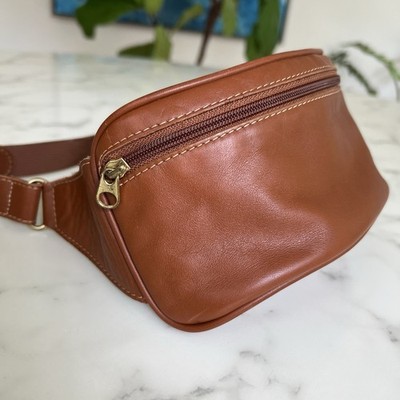 COACH Vintage Canteen Waist Pouch 0515 British Tan Leather