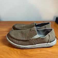 Sanuk Mens Vagabond Natural Sidewalk Surfer Loafer Slip On Shoes Comfort Brown 9