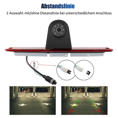 ESSGOO 7" TFT Monitor + Rückfahrkamera Bremsleuchte Für Sprinter VW Crafter W906 - Bild 8 von 14