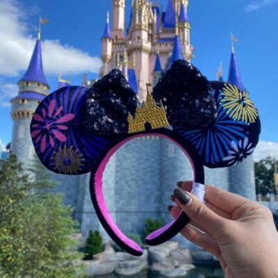 Disney Minnie Maus Die Hauptattraktion Schloss Ohren Stirnband Mickey Feuerwerk