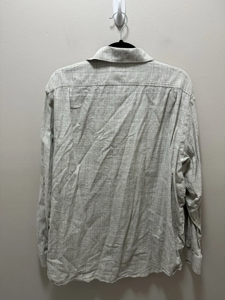 Camisa de manga larga Hart Schaffner Marx mezcla de algodón y lino talla XL Foto 3 de 4