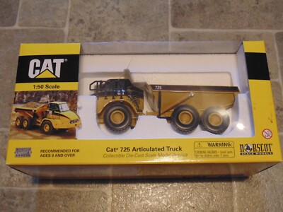 NORSCOT CAT 725 Articulated Truck 1:50 Scale Collectible Die Cast Model 55073