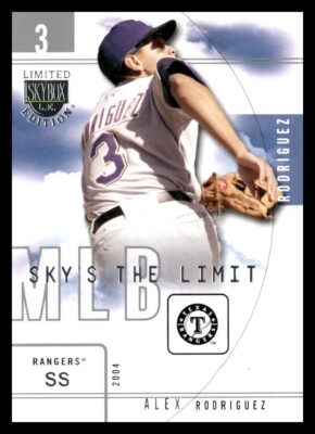 2004 SkyBox LE #10SL Alex Rodriguez Sky's the Limit