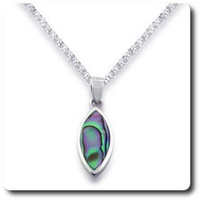 Pendant Abalone. 1.90 g Sterling Silver.