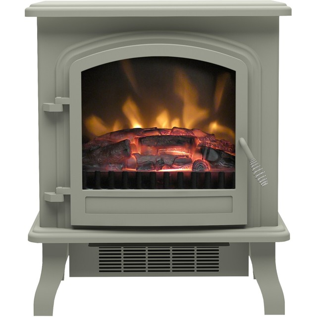BEMODERN 27502 Colman Log Effect Freestanding Electric Fire Grey for