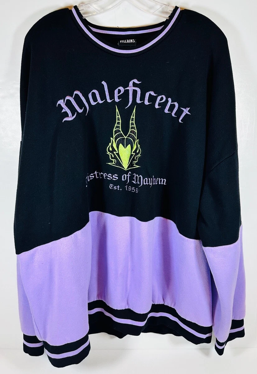 Disney Sleeping Beauty Maleficent Panel Crewneck Sweatshirt Box Lunch Exclusive