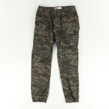 Levis Stretch Cotton Canvas Jogger Pants Green Camouflage Kids 12